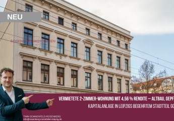 *Rendite-Objekt!* 
Vermietete 2-Raumwohnung mit Terrasse in begehrter Lage in Gohlis - 4,56% Rendite