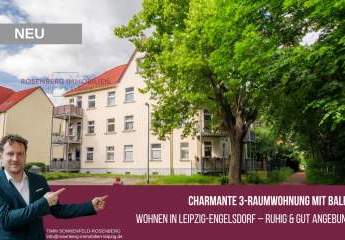 Charmante 3-Raumwohnung mit Balkon 
und Stellplatz im Leipziger Osten!