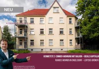 Vermietete 2-Zimmer-Wohnung mit Balkon – 
solide Kapitalanlage in Leipzig-Engelsdorf