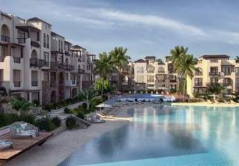 Apartment mit 2 Schlafzimmern und Meerblick in Sahl Hasheesh zu verkaufen – mit Strandzugang & luxuriösen Annehmlichkeiten