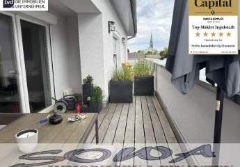 Exklusive 3,5 Zimmer Penthouse Wohnung mit Dachterrasse und TG-Stellplatz in Neuburg - Zentrumsnah! - Ein Objekt von Ihrem Immobilienpartner SOWA Immobilien und Finanzen
