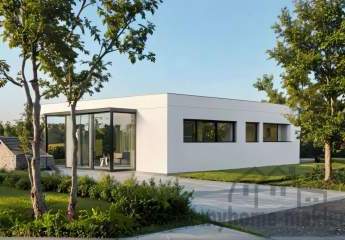 Ein neues Haus mit voller Fantasie, mit neuen Formen und Farben in
 in Hofstetten