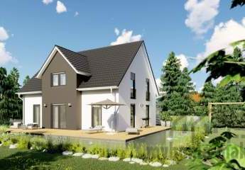 Ein neues Haus mit voller Fantasie, mit neuen Formen und Farben in Weigendorf