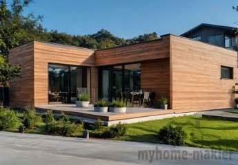 Große Architektur, im kleinen Format mit dem neuen Fertighaus in Emskirchen