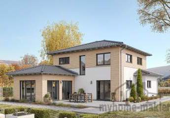 Wann genießen Sie Ihr neues Panorama Haus mit großen Fenstern in Langensendelbach