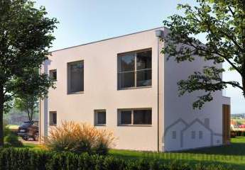 Mehr Natur Genießen mit neuen Niedrigenergiehaus mit Keller in Nürnberg als Doppelhaus