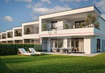 Neue 2-Zimmerwohnung mit Garten zu verkaufen