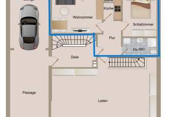 50 m² Wohnung mit Terrasse  in Löhne