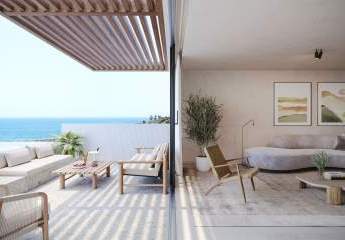 Neues Penthouse mit Frontrow-Sitzen zum Atlantik, privatem Pool und Garage in Adeje