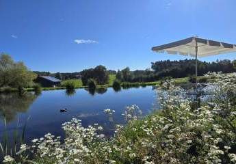 "Das Haus am See" - traumhafter Landsitz 
und Refugium eines namhaften Künstlers 
dessen Dreiseithof mit Weitblick - im Rottal