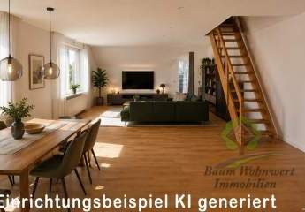 Provisionsfrei! Gepflegte Dachgeschosswohnung mit Balkon und ausgebauter Nutzfläche