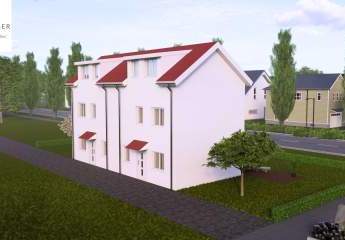 Grundstück mit Neubau-Projektierung für Doppelhaushälfte