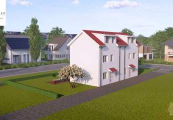 Grundstück mit Neubau-Projektierung für Doppelhaushälfte