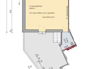 Sanierte Gastro-, Laden- oder Bürofläche mit Schaufenster, zentral in der Kaiserstraße