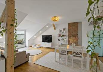 Stilvolle Dachgeschosswohnung mit zwei Dachterrassen & zwei Stellplätzen