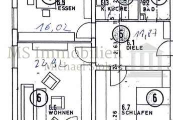 *** Bestlage Lampertheim Altrhein - 3 ZKB + Balkone + Garage ***