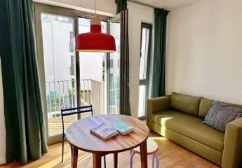 Möblierte 1-Zimmer-Neubauwohnung mit Balkon in Berlin-Weißensee – Erstbezug 2025