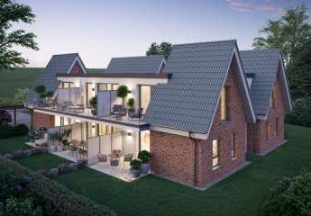 Exquisiter Neubau in idyllischer Lage direkt am Nordseedeich 3-Zimmer Wohnung mit Balkon - KfW40EE