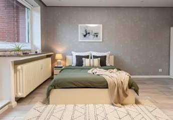 Attraktive Starterwohnung: 1-Zi.-Apartment in Top-Zustand mit EBK & Balkon praktischen Grundriss