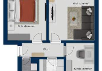 Warum noch Miete zahlen?  
Charmante 3 Zimmer Wohnung ( EG )im Herzen von Zeven