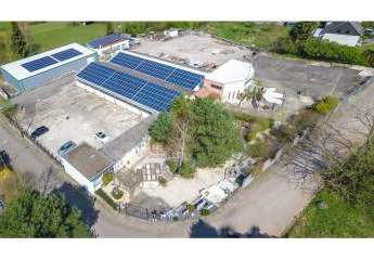 Halle 600m² + Freilager-/Ausstellungsflächen 3.280m² + verkehrsgünstig: A8/A620, Frankreich + Luxemburg