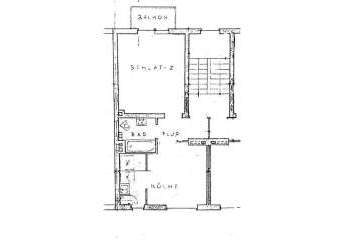 Zweizimmerwohnung mit Balkon, gemütlich + hell, ca. 39m², im 1. OG