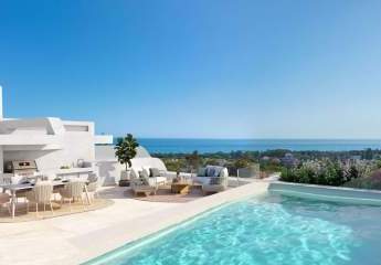 Neubau - Apartment in Marbella mit Meerblick