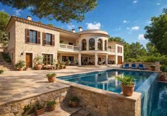 Mallorca-Villa mit Pool auf 2.372 m² Grundstück in Peguera – großes Renovierungspotenzial