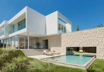 Architektonisches Meisterwerk mit Meerblick – Neubauvilla in Sol de Mallorca mit ikonischem Design