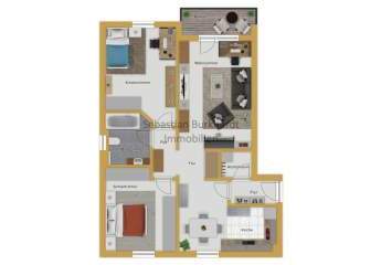 *** vermietete 3-Raum Wohnung mit Balkon und Stellplatz