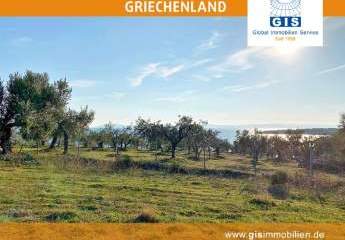 +++ GRIECHENLAND- CHALKIDIKI - SITHONIA - BAUGRUNDSTÜCK: 150 m zum Meer - malerischer Ausblick +++