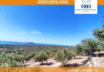 +++ Griechenland - Süd-West-Peloponnes: Exzellent gelegenes Baugrundstück mit tollem Meerblick +++