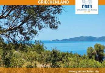 +++ GRIECHENLAND - SÜD-LEFKADA: Baugrundstück mit traumhaftem Ausblick und Olivenbäumen +++