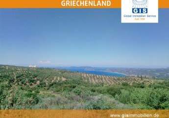 +++ GRIECHENLAND - SÜD-WEST-PELOPONNES: Sensationell! Baugrundstück mit Meerblick bei Finikounda +++