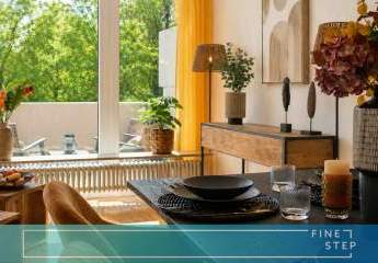 Selten in München: Uneinsehbare Wohnung mit Balkon ins Grüne