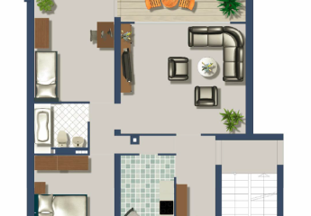 von Privat 3 Zimmerwohnung in 76189 KA-Oberreut