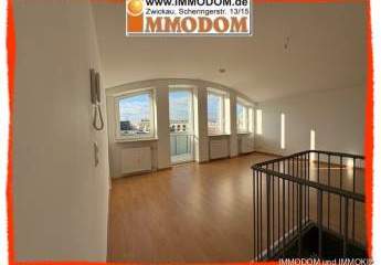 2-Zimmer-Dachgeschoss-Maisonetten-Wohnung mit BALKON und EINBAUKÜCHE mitten im Herzen von Zwickau