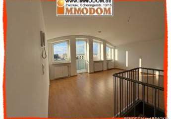 2-Zimmer-Dachgeschoss-Maisonetten-Wohnung mit BALKON und EINBAUKÜCHE mitten im Herzen von Zwickau
