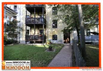 3-Zimmer-Hochparterre-Wohnung mit BALKON in Zwickaus beliebtem Wohnquartier zu vermieten!