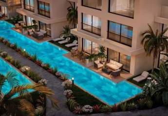 Poolblick Studio-Wohnung zum Verkauf in Nordzypern Iskele