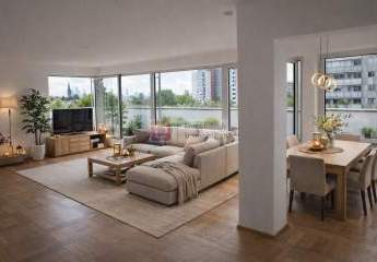 Top!! 157 m² Penthouse mit großer Süd-West-Dachterrasse und Skylineblick