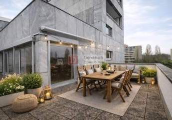 Top!! 157 m² Penthouse mit großer Süd-West-Dachterrasse und Skylineblick