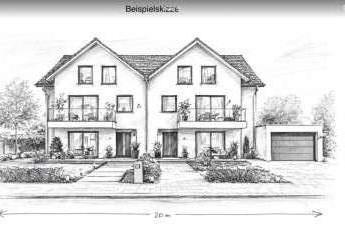 Baugrundstück für EFH, ZFH - 4 Whg