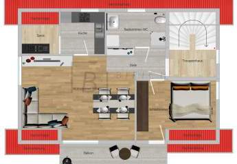 Charmante 2-Zimmer-Dachgeschosswohnung in ruhiger Lage  – Wohlfühlen garantiert