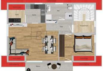 Charmante 2-Zimmer-Dachgeschosswohnung in ruhiger Lage  – Wohlfühlen garantiert