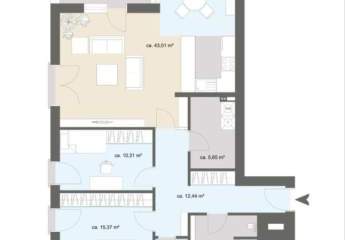 Moderne 3-Zimmer-Wohnung in Friedrichsfehn von privat