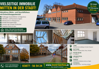 Gewerbeimmobilie im Zentrum von Lüchow (Wendland) ca. 4.050 m² Nutzfläche | 3.495 m² Grundstück | provisionsfrei vom Eigentümer