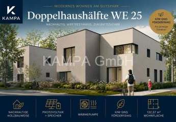Exklusive Doppelhaushälfte in Südausrichtung | KfW 40 | PV & Speicher | Berlin vor der Tür